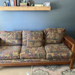 Craftsman Mission Style Wood Sofa