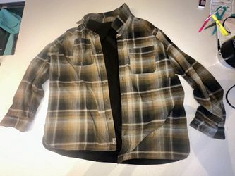 USED MENS XXL FLANNEL LINED JACKET 