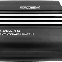 Stereo Power Car Amplifier 2 Channel Mic Input Dual Channel 1600W PMPO (90W RMS) Easy Installation Sound Audio Reciver Car amp 5 Core CEA 16 Ratings 