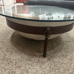 Glass Top Coffee Table 