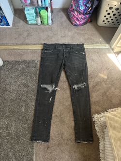 purple jeans