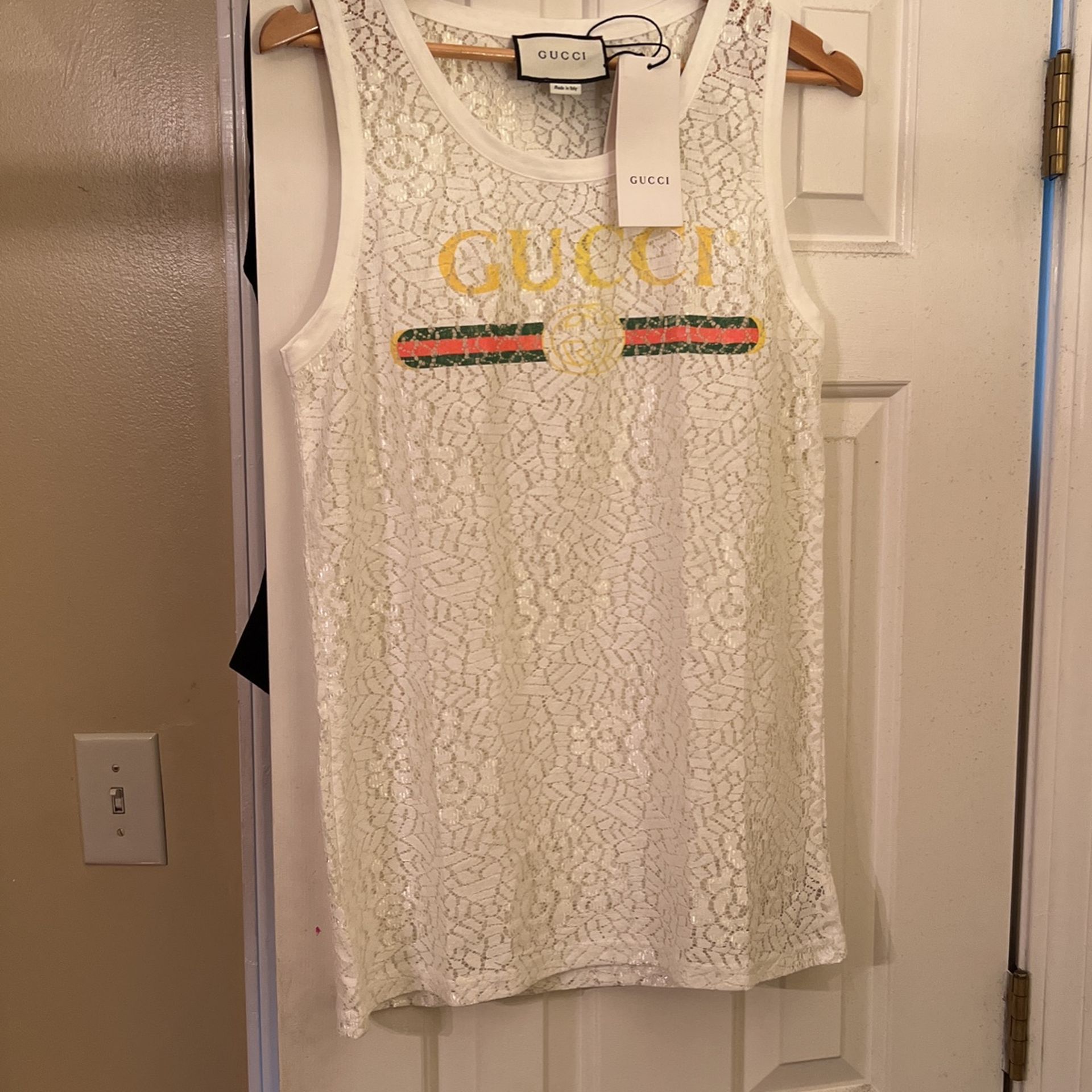 Gucci Lace Tank Top