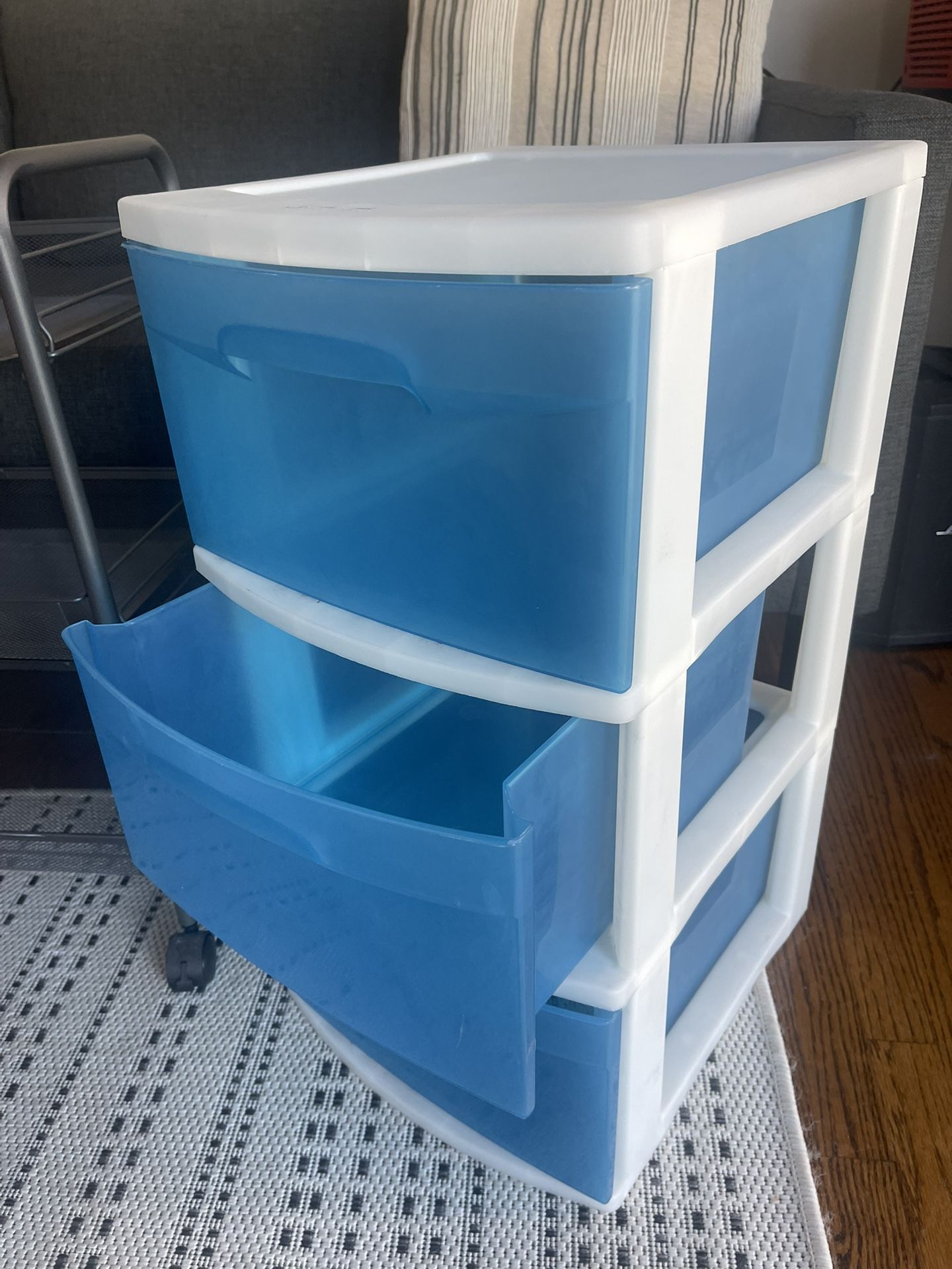 3 Drawer Plastic Storage