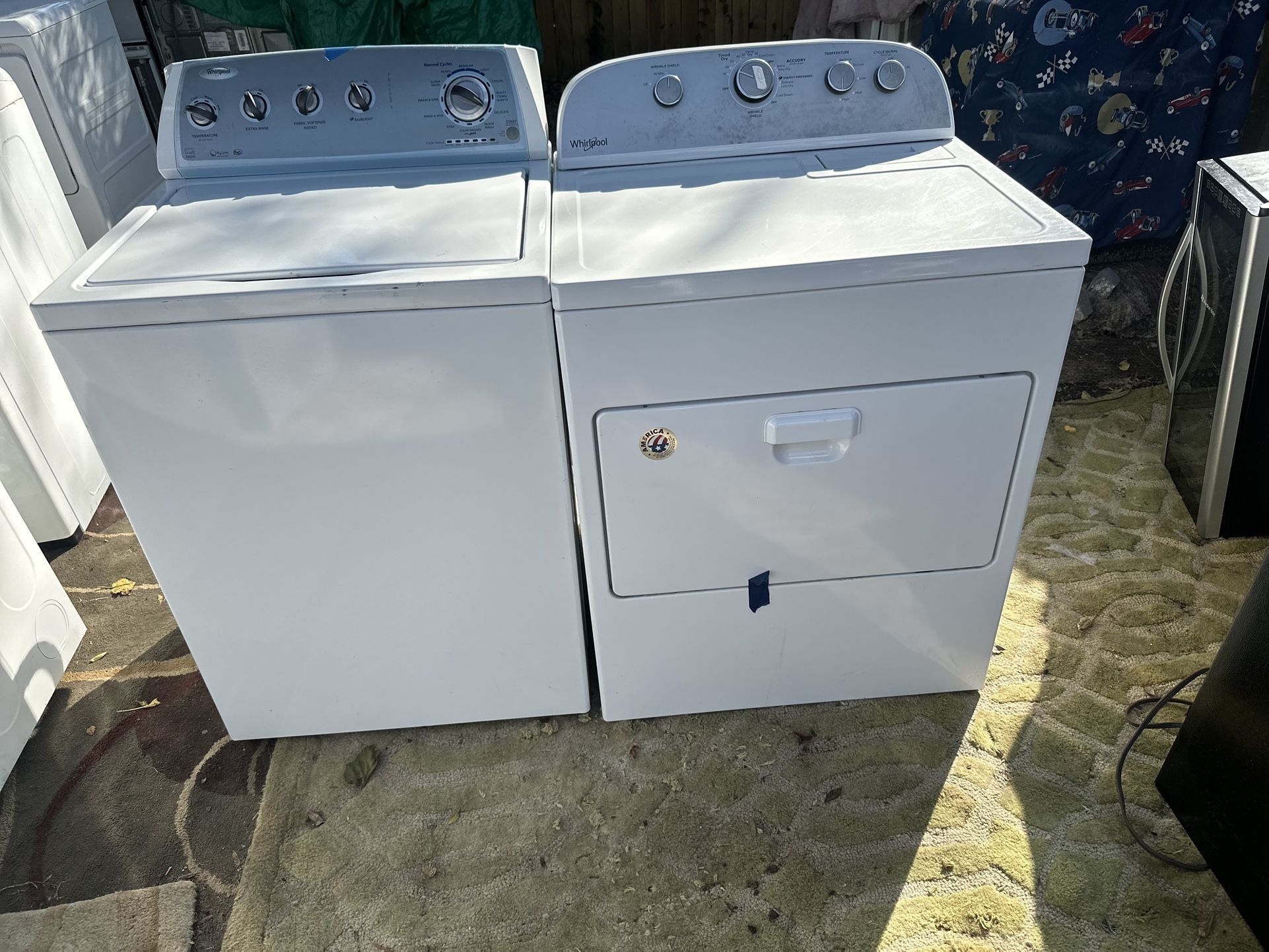 Whirlpool Top Load Washer & Dryer Set 