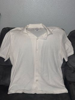 Cream men’s button up