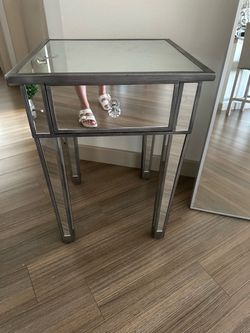 Mirrored nightstand/ end table