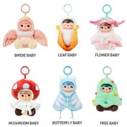 PUCKY Forest Party Series-Vinyl Plush BIRD, LEAF, FLOWER, MUSHROOM,  BUTTERFLY,  TREE BABY