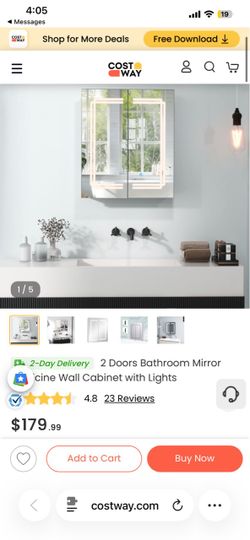 Bathroom Mirror Medicine Cabinet 30$
