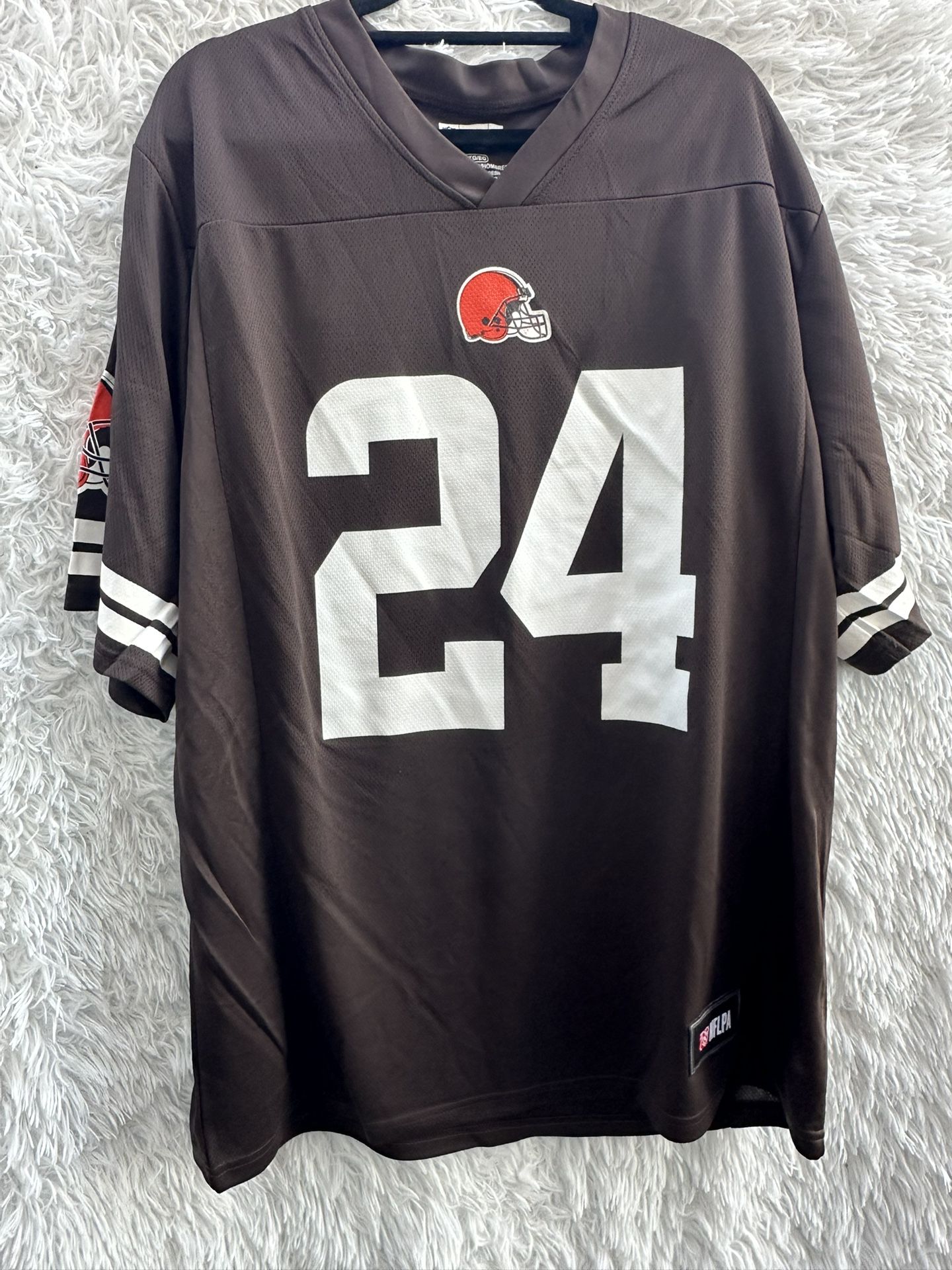 New NFL Brown Football Jersey Chubb Number 24