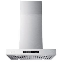 Brand New In The Box- Island Range Hood 30 Inch, 600 CFM Island Mount Range Hood with Dual-Sided Touch/Gesture Control, Ceiling Mount kitchen Hood, Co