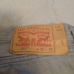 Levis 501 Grey 