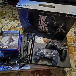 Playstation 4 PS4 500GB Black Console Bundle: 2 Controllers, 12 Games, Vertical Stand, Box & All Cables
