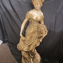 Tall Victorian Woman Statue