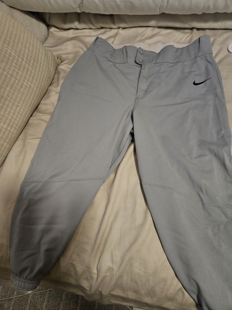 Nike Youth Baseball Pants Gray Like New
