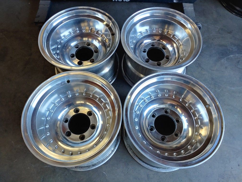 Rims 6 Lug 15x10 Wheels 6x139.7 Aluminum 6x5.5 Nissan Hardbody