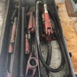 Auto body repair kit hydraulic