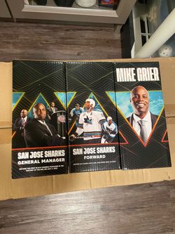 3 brand new San Jose sharks bobble heads for $10