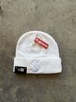 Supreme New Era Beanie White