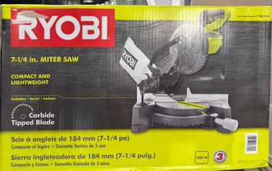 Ryobi 9 Amp Corded 7-1/4 in. Compound Miter Saw TS1144 NEW