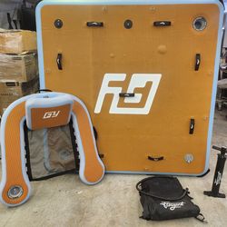 Inflatable Floating Dock/ Heavy Duty 7x7 fit and The Floating Chair