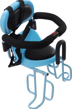 Front/Rear Mounted Child Bike Seat, Baby Kids Bicycle Safety Seat with Footrest for A Crossbar Bikes - Such As Folding Bikes, Recreational Bikes with