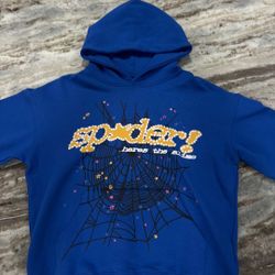 Blue TC Sp5der Hoodie(UNWORN,NEW) (380$ RETAIL)