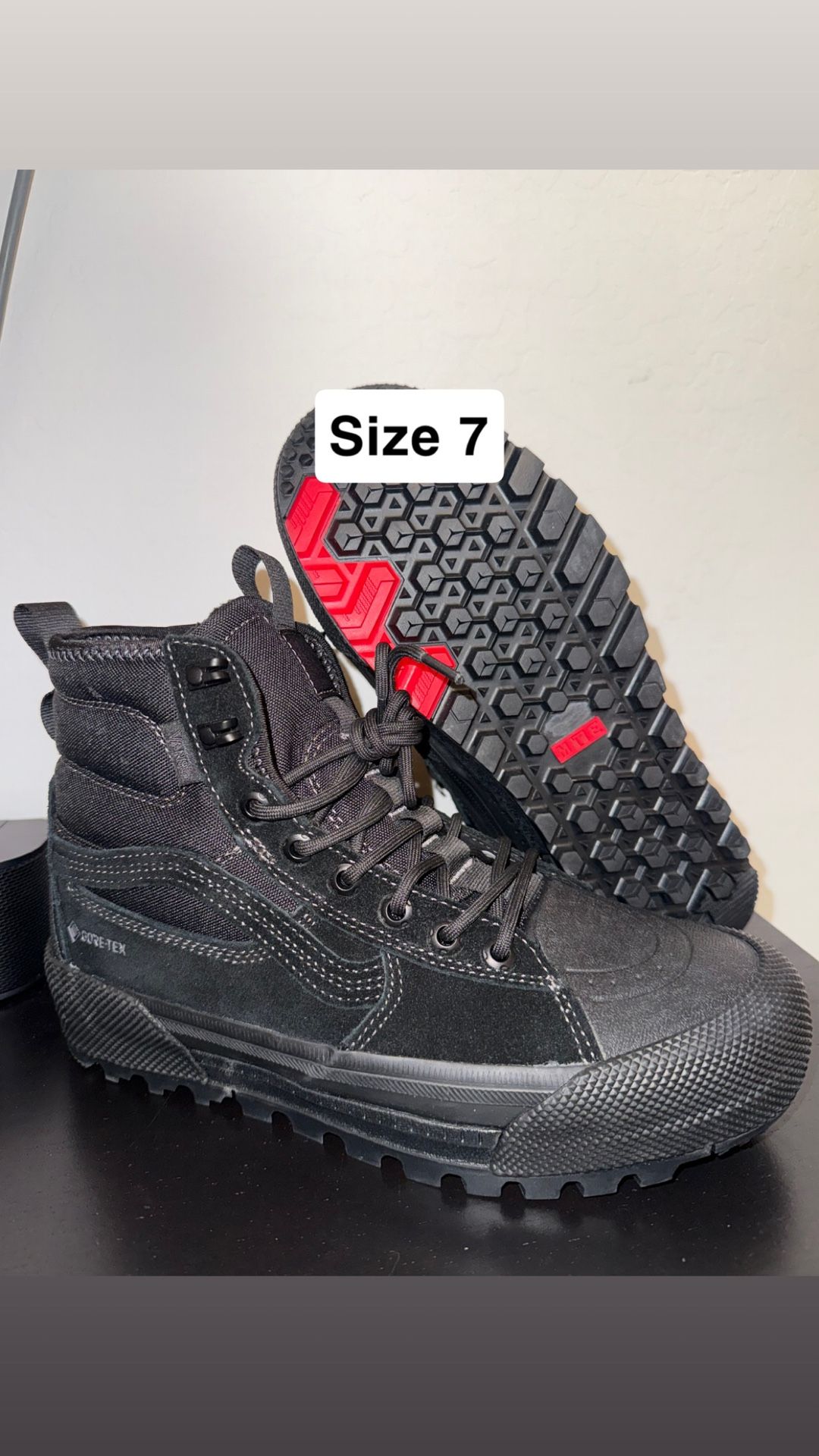 Vans Sk8-hi Gore-tex Hiking Boots Size 7 New 