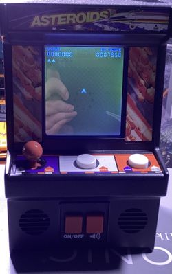 Asteroids On Mini Arcade Game Original With Batteries