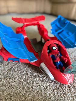 Spider-Man Jet Vehicle Playset with Figure
