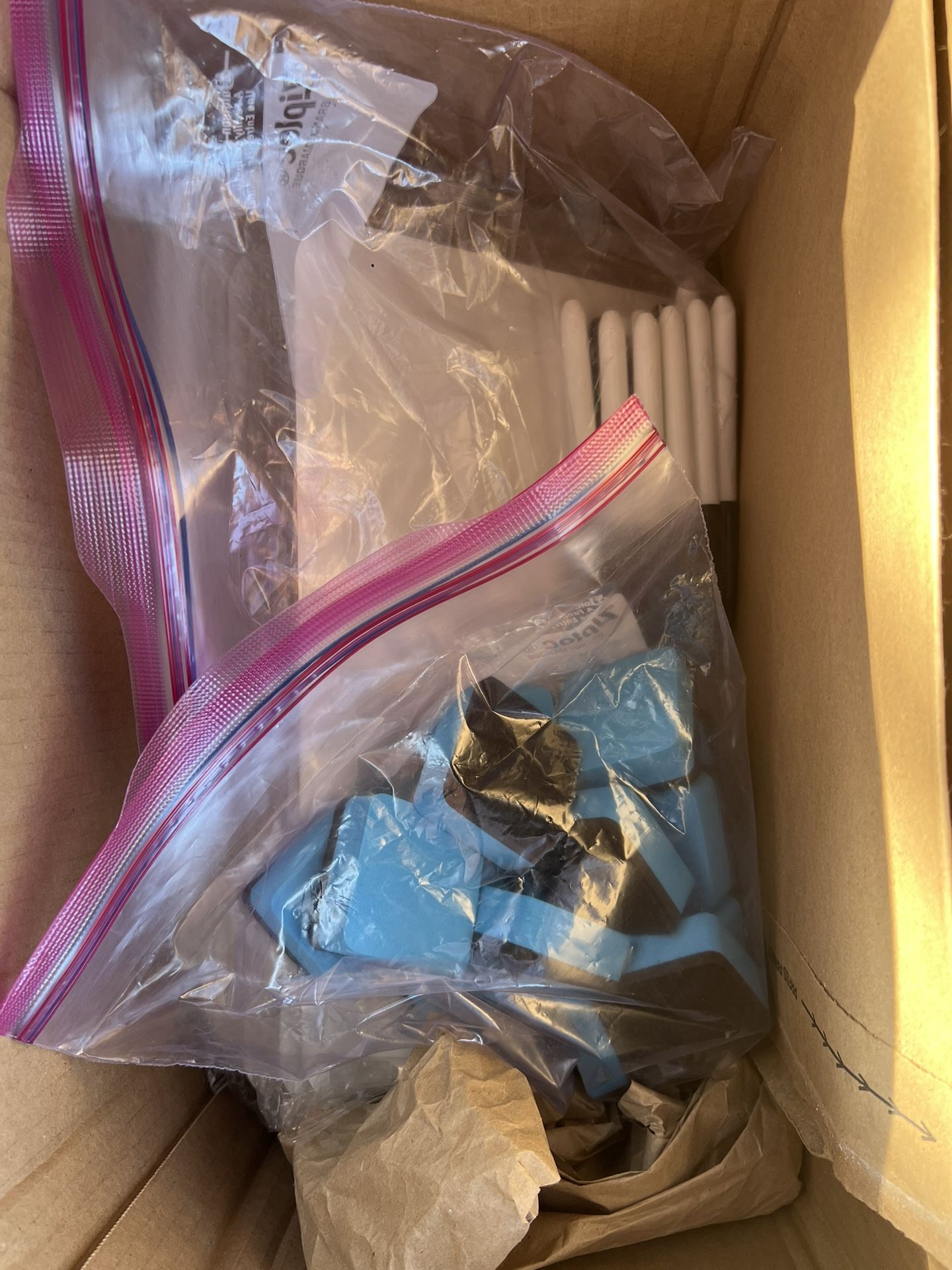 Dry Erase Board, Marker & Eraser Combo Pack - 15 pcs each