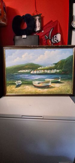 Old, authentic oil Painting 40x28