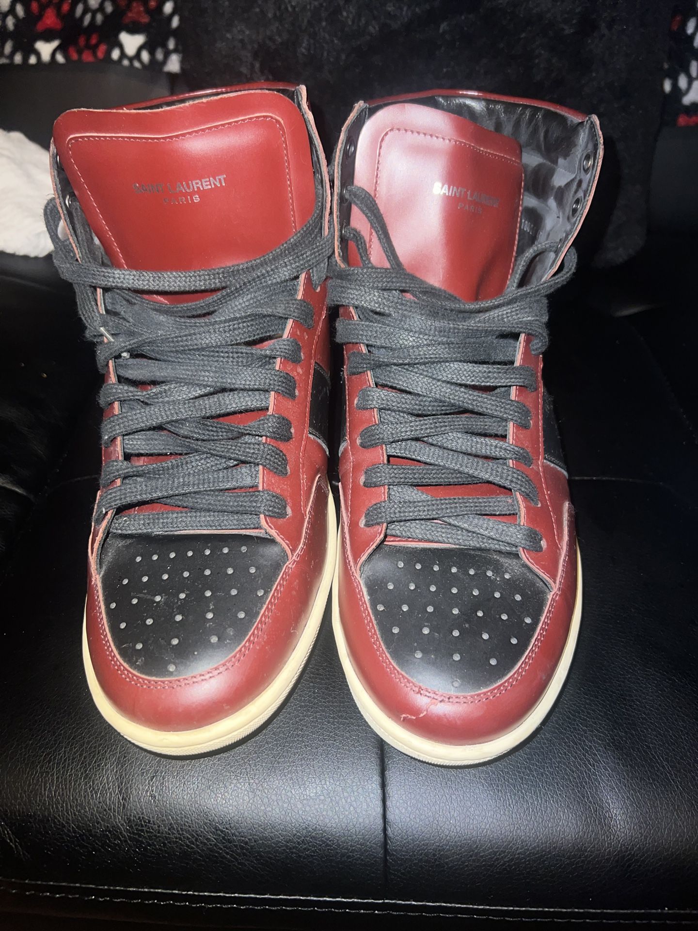 Saint Laurent SL- 10 High Top ‘Red And Black”