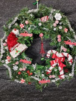 Handcrafted Christmas wreath 
