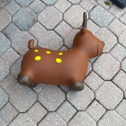 Inflatable Reindeer Animal Hopper Toy