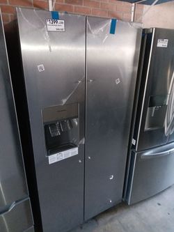 New Frigidaire stainless steel side by side refrigerator and repairs