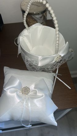 Flower girl and ring bearer pillow