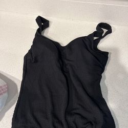 Black one Piece Swimsuit (Size L)