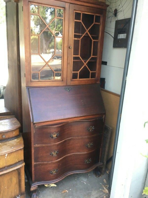 Antique Mahogany Secretary Desk Hutch For In Concord Ca Offerup