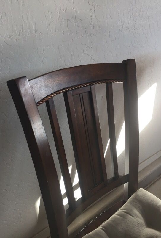 6 chairs dining set REAL WOOD