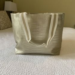 Saks Fifth Avenue Faux Leather Tote. Brand New