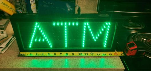 Bright Signage (ATM L.E.D.) SIGN GREEN