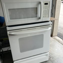 GE Appliances Set Oven + microwave + Dishwasher Set GE White Color