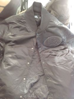 49 ers black jacket 2xl