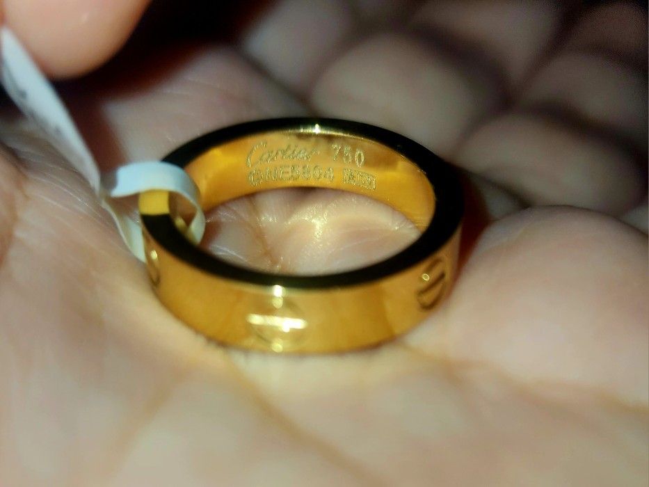 18k Gold Plated Cartier Love Ring