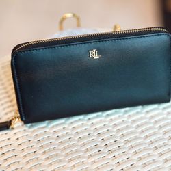 Black Leather Ralph Lauren Wallet