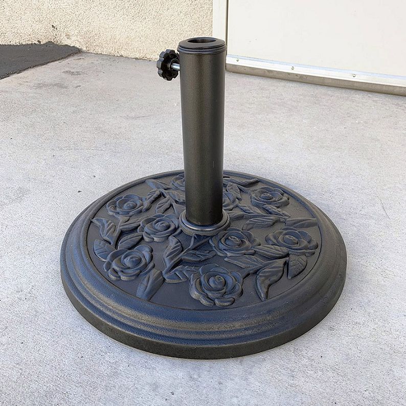 (New in Box) $25 Lightweight Patio Umbrella Base 18” Round Base Stand Outdoor Garden Market, Weight 18 lbs