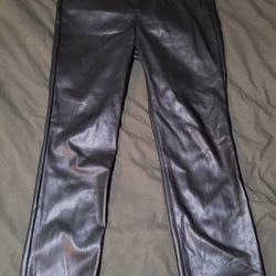 Express Faux Leather Pants (12R)