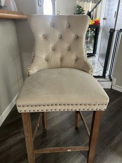 Brand New Velvet Tufted Chair