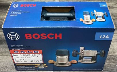 Bosch 1617EVSPK 2.25 HP Combination Plunge & Fixed Base Router Brand New