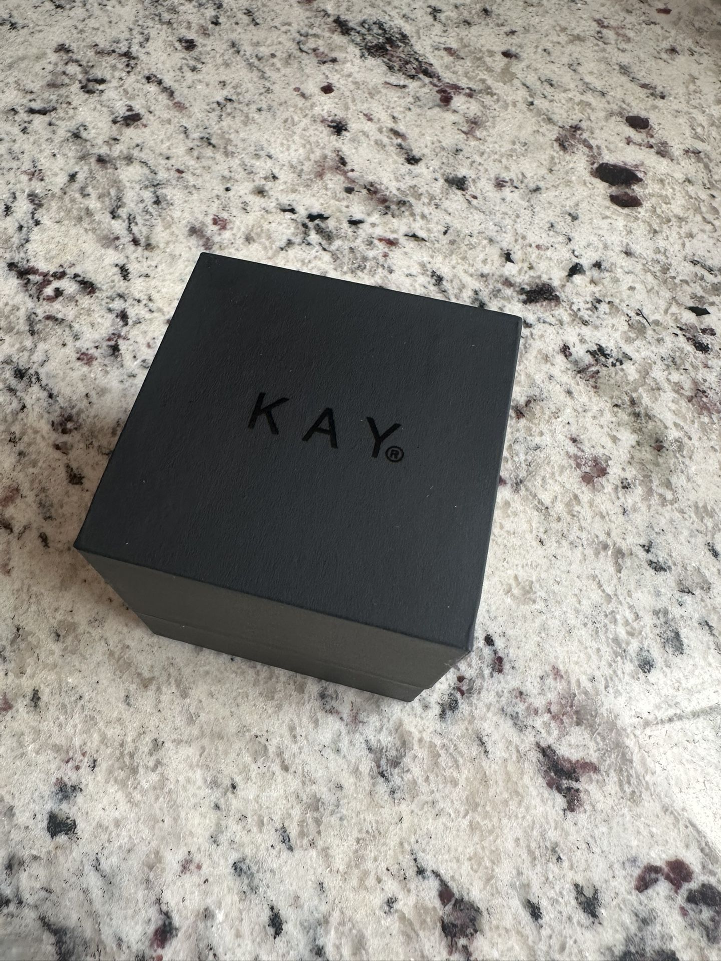 Brand New KAY Jewelers Empty Black Ring Necklace And Earrings Presentation Box